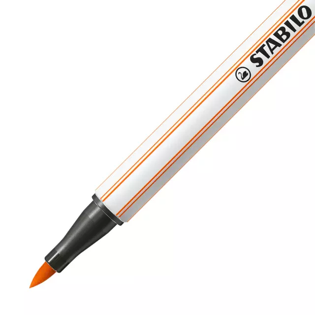 Een Brushstift STABILO Pen 568/30 bleek vermiljoen koop je bij KantoorProfi België BV