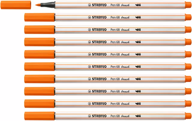 Brushstift STABILO Pen 568/30 bleek vermiljoen