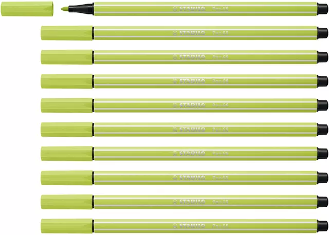Een Viltstift STABILO Pen 68/14 medium vleugje limoen koop je bij L&N Partners voor Partners B.V.
