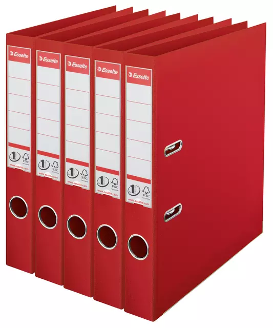 Een Esselte No 1 Power ordner PP 50 mm rood koop je bij Van Leeuwen Boeken- en kantoorartikelen