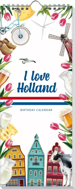 Een Verjaardagskalender I Love Holland koop je bij Van Leeuwen Boeken- en kantoorartikelen