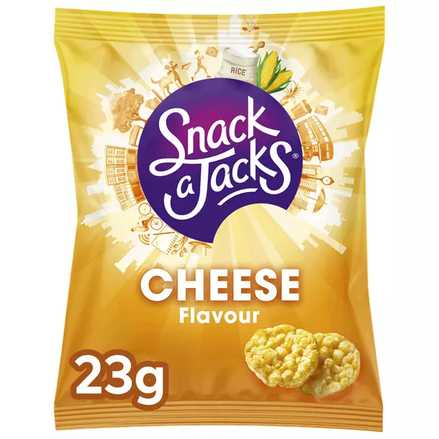 Een Mini rijstwafels Snack-a-Jacks cheese koop je bij KantoorProfi België BV