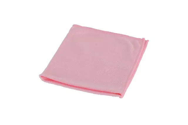 Een Microvezeldoek Cleaninq light 38x38 cm roze koop je bij Van Leeuwen Boeken- en kantoorartikelen