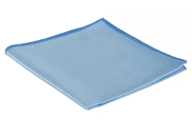 Een Glasdoek Cleaninq microvezel 40x40cm blauw koop je bij Goedkope Kantoorbenodigdheden