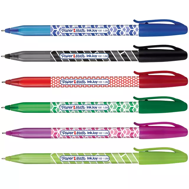 Een Balpen Paper Mate Inkjoy 100 Wrap set à 6 kleuren 27 stuks koop je bij L&N Partners voor Partners B.V.