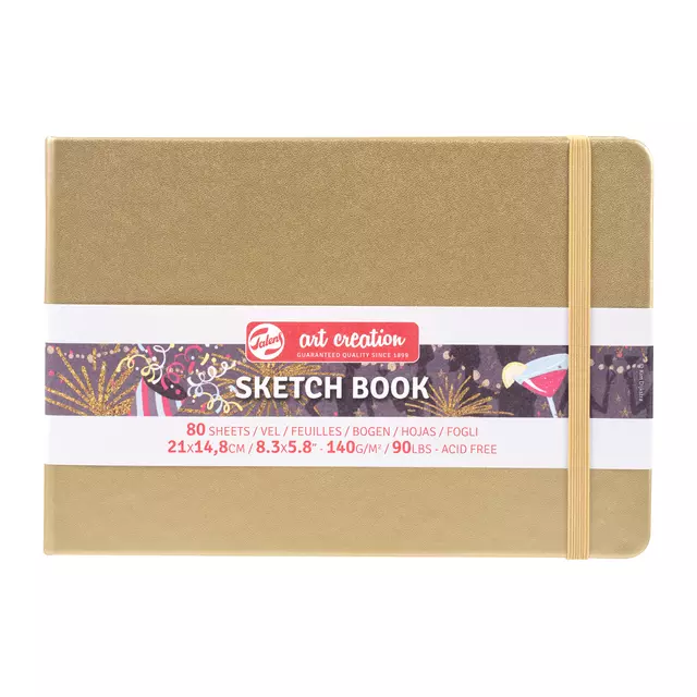 Een Schetsboek Talens Art Creation goudgeel 21x15cm 140gr 80vel koop je bij EconOffice