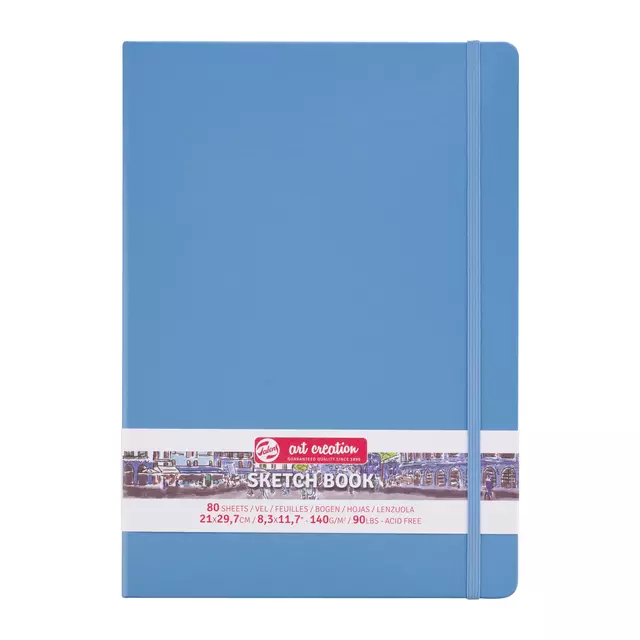 Een Schetsboek Talens Art Creation blauw 21x30cm 140gr 80vel koop je bij EconOffice