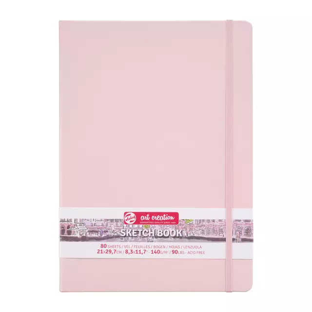 Een Schetsboek Talens Art Creation roze 21x30cm 140gr 80vel koop je bij EconOffice