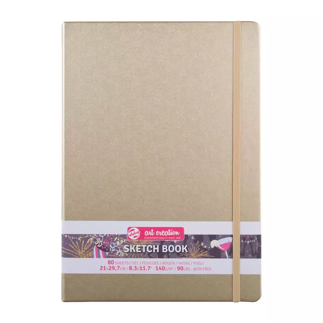 Een Schetsboek Talens Art Creation goudgeel 21x30cm 140gr 80vel koop je bij EconOffice
