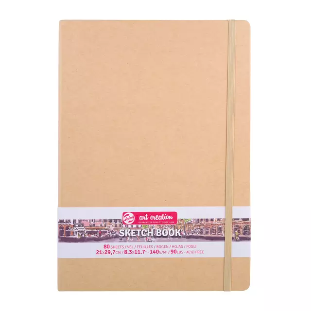 Een Schetsboek Talens Art Creation kraft 21x30cm 140gr 80vel koop je bij EconOffice