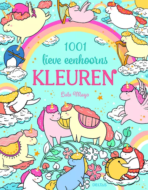 Een Kleurboek Deltas 1001 lieve eenhoorns kleuren koop je bij Kantoorvakhandel van der Heijde