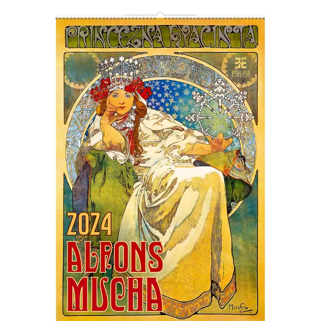 Een Kalender 2025 Helma 365 34x48.5cm Alfons Mucha koop je bij NiceSupplies.nl