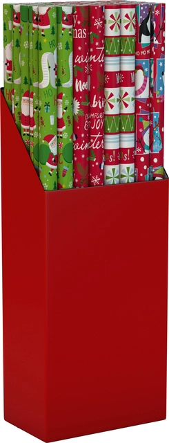 Een Inpakpapier Design Group Kerst 300x100cm assorti koop je bij NiceSupplies.nl