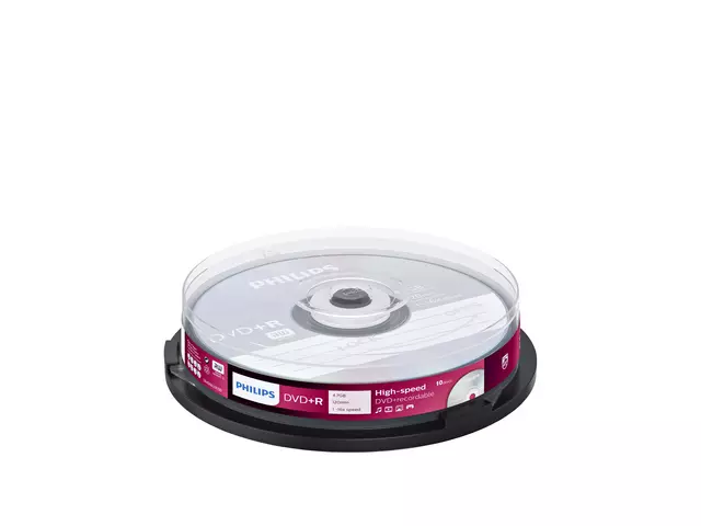 Een DVD+R Philips 4.7GB 16x SP (10) koop je bij KantoorProfi België BV