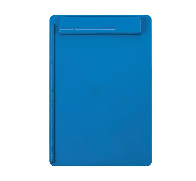 Een Klembord MAULgo uni recycled A4 staand blauw koop je bij Goedkope Kantoorbenodigdheden