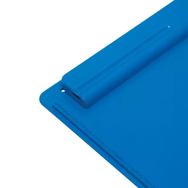 Een Klembord MAULgo uni recycled A4 staand blauw koop je bij MV Kantoortechniek B.V.