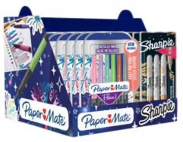 Een Viltstift Sharpie en Paper Mate Flair metallic assorti koop je bij KantoorProfi België BV