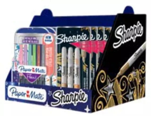 Viltstift Sharpie en Paper Mate Flair metallic assorti