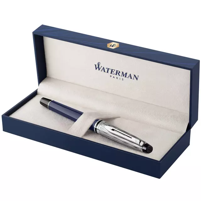 Buy your Fountain pen Waterman Expert L&#39;essence du blue lacquer CT fine at QuickOffice BV