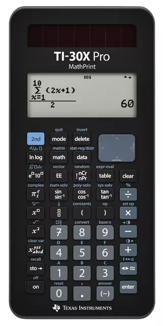 Een Rekenmachine TI-30X Pro MathPrint koop je bij Totaal Kantoor Goeree
