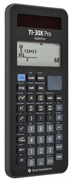 Een Rekenmachine TI-30X Pro MathPrint koop je bij MV Kantoortechniek B.V.