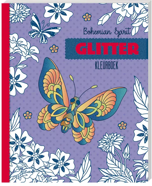 Een Kleurboek Interstat Glitter Bohemian spirit koop je bij Totaal Kantoor Goeree