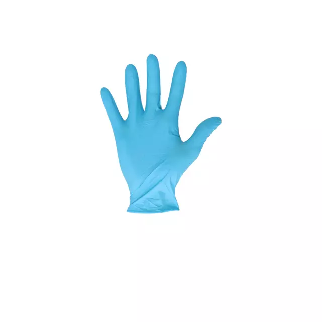 Een Handschoen CMT L nitril blauw koop je bij MV Kantoortechniek B.V.