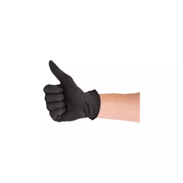 Een Handschoen CMT S soft nitril zwart koop je bij KantoorProfi België BV