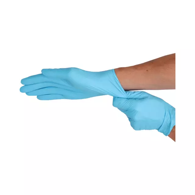 Een Handschoen CMT L nitril blauw koop je bij KantoorProfi België BV