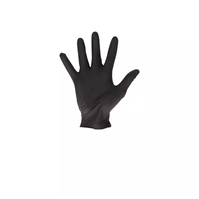 Een Handschoen CMT M soft nitril zwart koop je bij Van Leeuwen Boeken- en kantoorartikelen