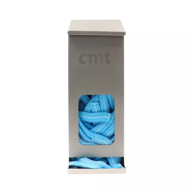 Haarnet CMT clip non-woven L 53cm met detectie strip PP blauw
