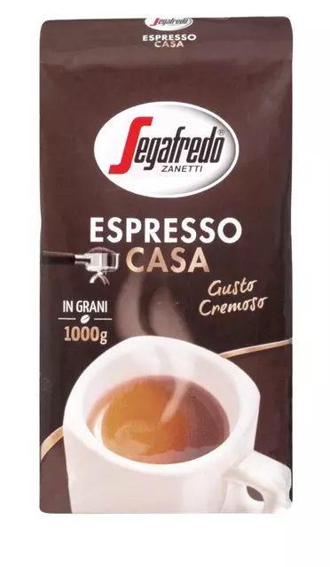 Een Koffie Segafredo Casa bonen 1000gr koop je bij Totaal Kantoor Goeree