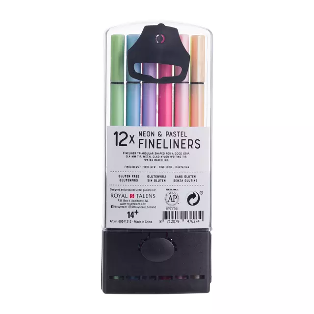 Een Fineliner Bruynzeel set á 12 kleuren assorti koop je bij L&N Partners voor Partners B.V.