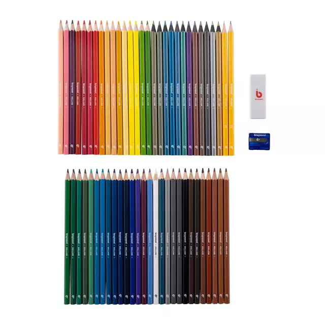 Een Teken- en kleurset Bruynzeel blik á 60 kleuren assorti koop je bij KantoorProfi België BV