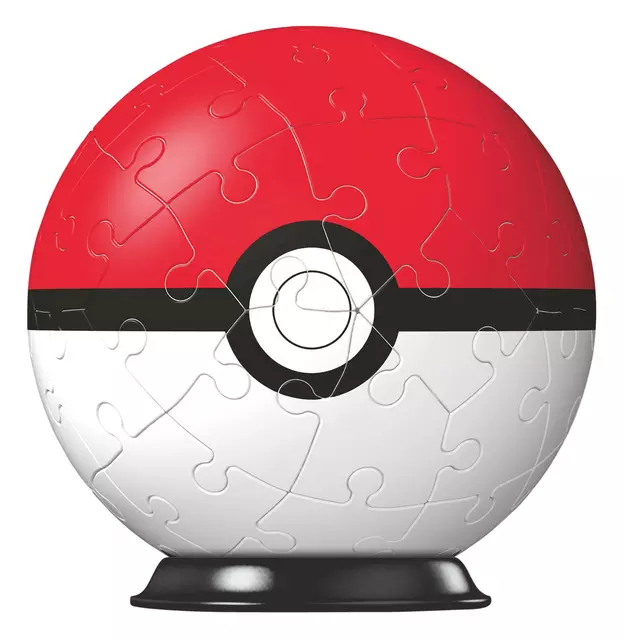 Een 3D puzzel Ravensburger Pokemon Pokeball 54 stuks koop je bij Klik Office BV