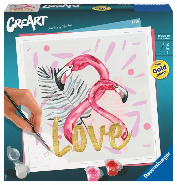 Buy your Paint by numbers CreArt Love at QuickOffice BV