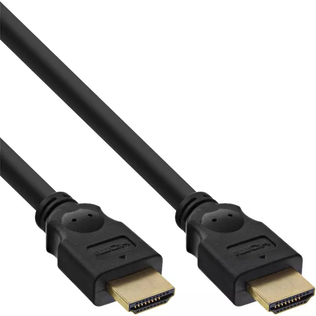 Een Kabel InLine HDMI HD M 5 meter zwart koop je bij Totaal Kantoor Goeree