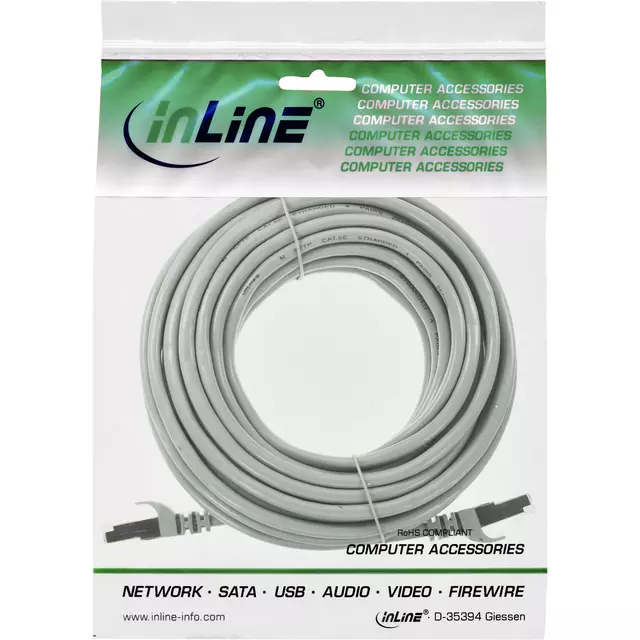 Een Kabel InLine Cat5e SF UTP 10 meter grijs koop je bij EconOffice