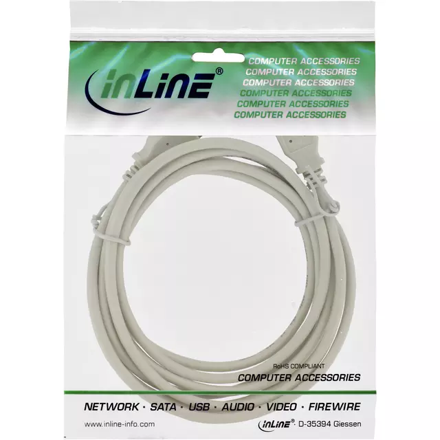 Een Kabel Inline USB-A 2.0 M-M 2 meter beige koop je bij KantoorProfi België BV
