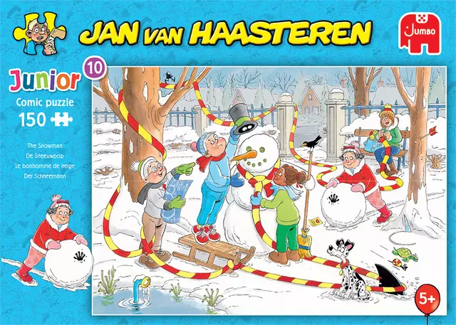 Een Puzzel JvH Junior 10 De sneeuwpop 150st koop je bij Alles voor uw kantoor