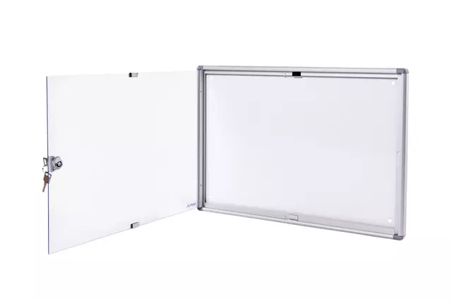 Een Binnenvitrine wand MAULextraslim whiteboard 2xA4 met slot koop je bij EconOffice