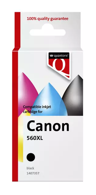 Een Inktcartridge Quantore alternatief tbv Canon PG560XL zwart koop je bij EconOffice