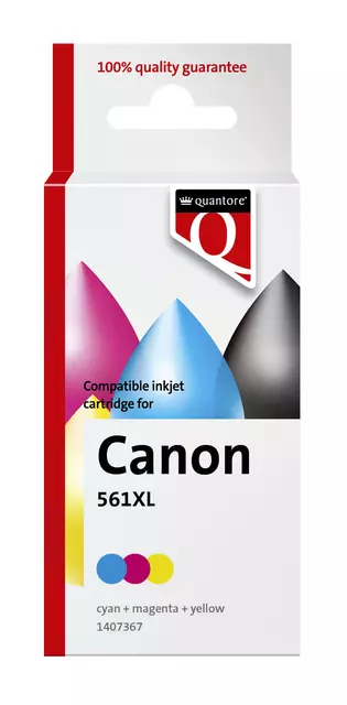 Een Inktcartridge Quantore alternatief tbv Canon CL561XL kleur koop je bij Van Hoye Kantoor BV