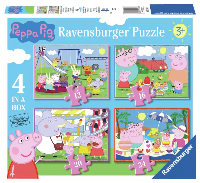 Puzzel Peppa Pig 4in1 12/16/20/24 st