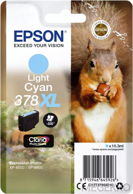 Inktcartridge Epson 378XL T3795 lichtblauw