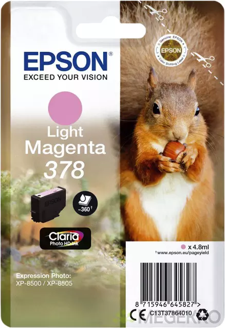 Een Inktcartridge Epson 378 T3786 lichtrood koop je bij EconOffice