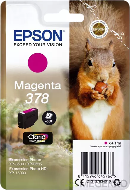 Buy your Ink cartridge Epson 378 T3783 red at QuickOffice BV