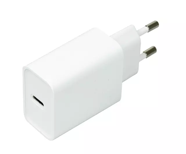 Een Oplader Green Mouse USB-C 20w 1x wit koop je bij Totaal Kantoor Goeree