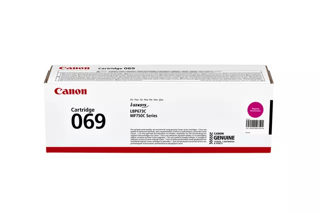 Een Cartouche toner Canon 069 rouge koop je bij QuickOffice BV