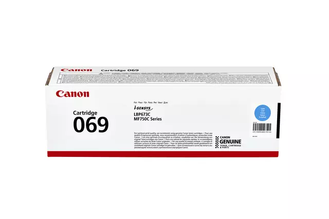 Een Cartouche toner Canon 069 bleu koop je bij QuickOffice BV